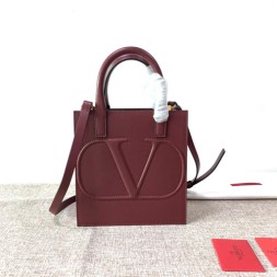 발렌티노 스몰 VLOGO WALK 쇼퍼백 V41124 버건디