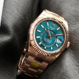 [ V2 ] 롤렉스 남성용 스카이드웰러 콤비 검판  R37014-4 42MM