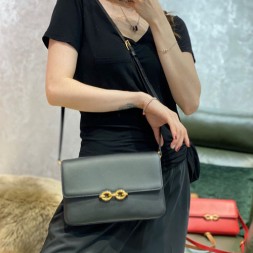 생로랑 르 메일론 사첼백 649795 블랙