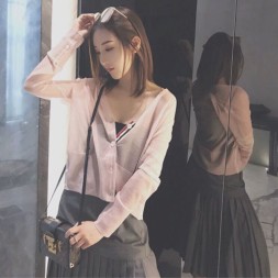 톰브라운 여성용 신상 가디건 TB8679 핑크
