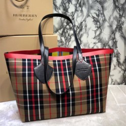 버버리 미디엄 자이언트 빈티지 체크 리버시블 토트 40697961 양면용