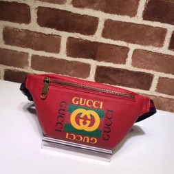 구찌 로고 스몰 벨트백 527792 레드