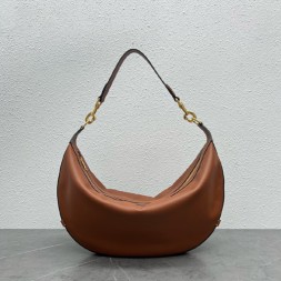 셀린느 가죽 레앙드르 LEANDRE 호보 숄더백 197263 탄