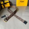 펜디 신상  벨트 FD2225  다크브라운  금장