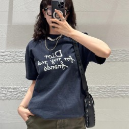 디올 남여공용 반팔티 D84388 네이비
