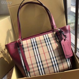 버버리 신상 숄더 토트백 100529 버건디