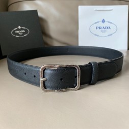 프라다 신상  벨트 PD-6117  블랙 은장