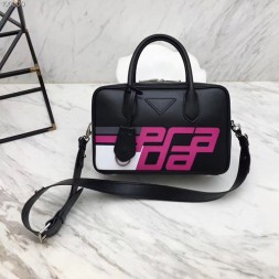 프라다 스몰 레더 토트 백 1BB049 블랙