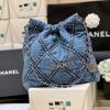 샤넬 22백 스몰 숄더백 AS3260 데님