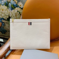 톰브라운 남여공용 클러치백 T33277 라지 화이트