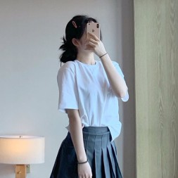 톰브라운 남여공용 티셔츠 TB8715 화이트